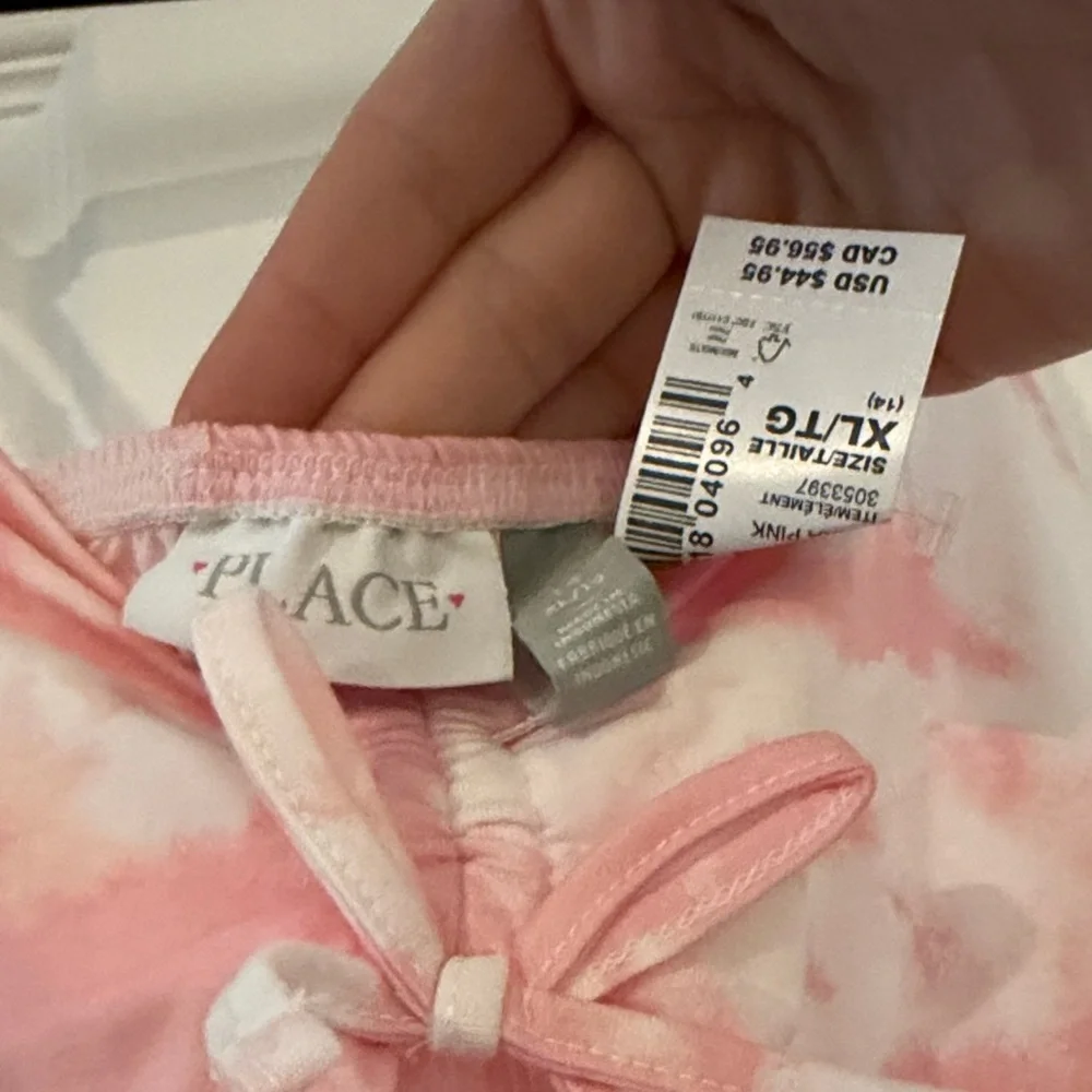NWT CHILDRENS PLACE Pink Floral Girls‎ Dress XL